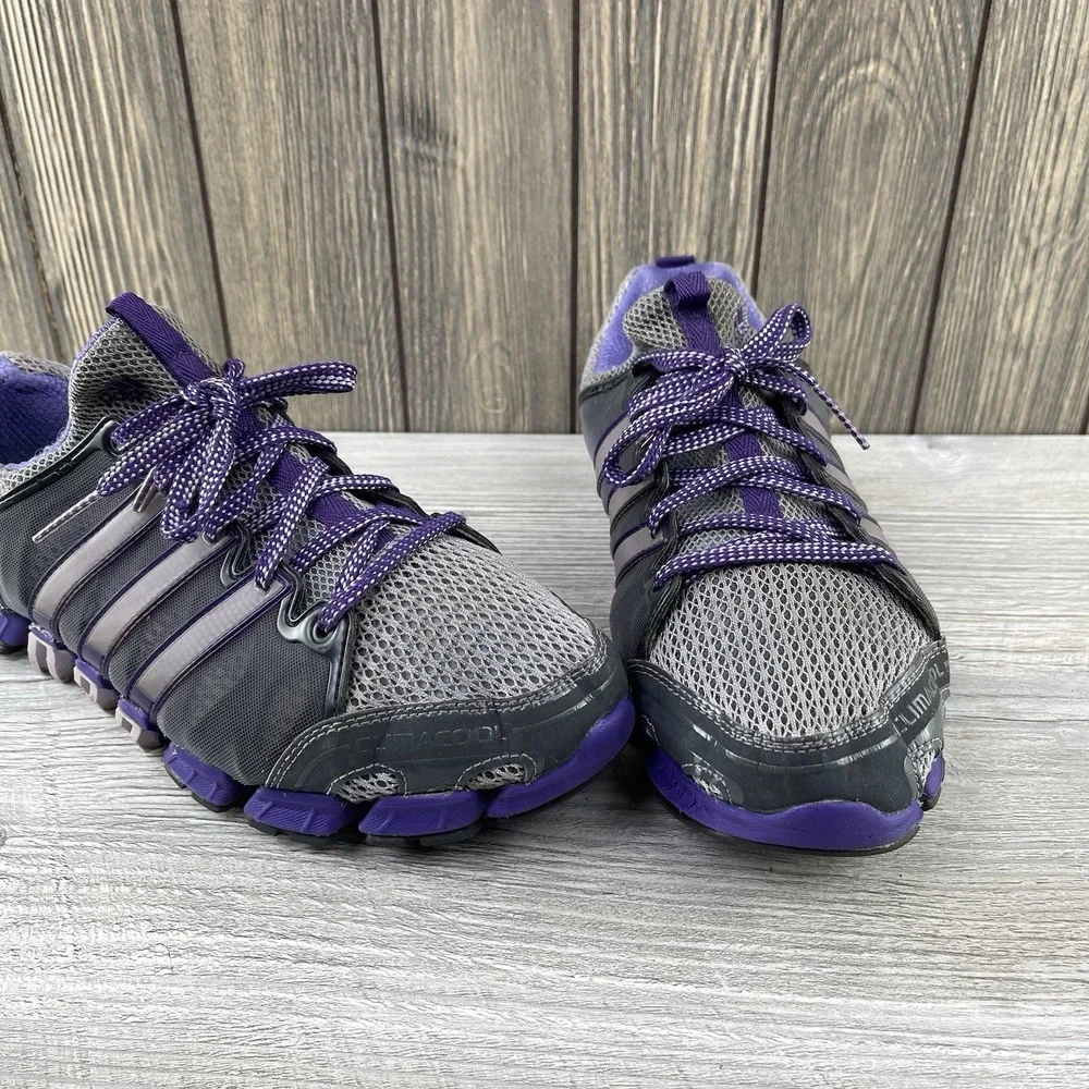 Adidas Climacool Women's Size 9.5 Purple Gray Athletic Running Shoes